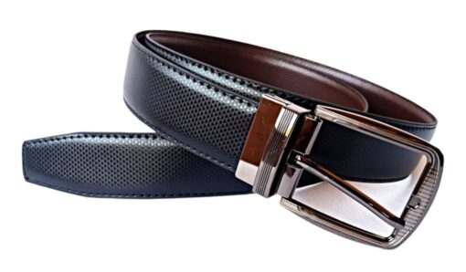 Mens Leather Double Side Metal Buckle - Ambur Online Leathers