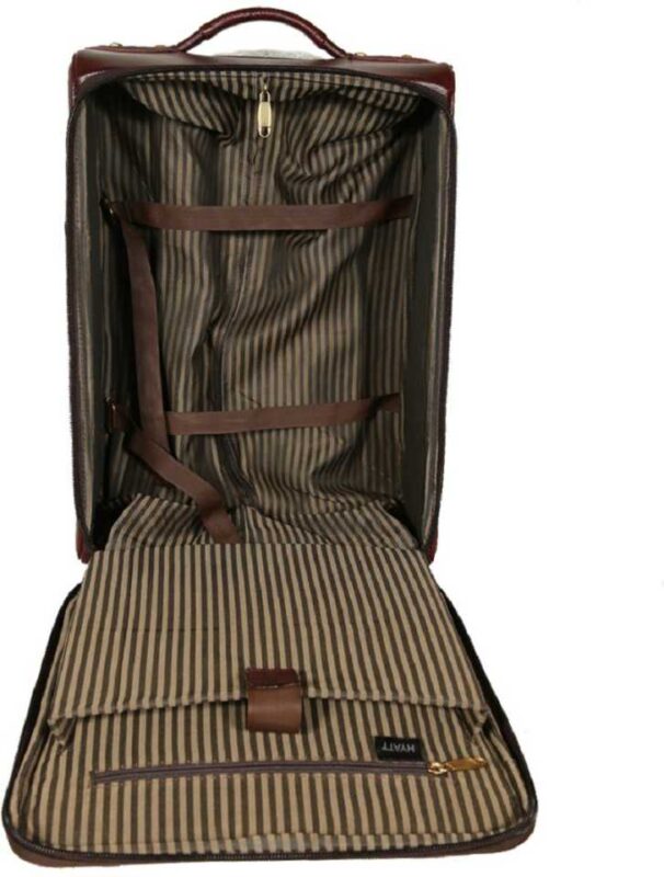 Small Cabin & Checkin Luggage (20 inch) Leather Accessories 46 Ltrs