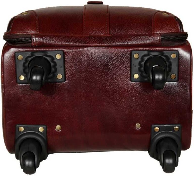 Small Cabin & Checkin Luggage (20 inch) Leather Accessories 46 Ltrs