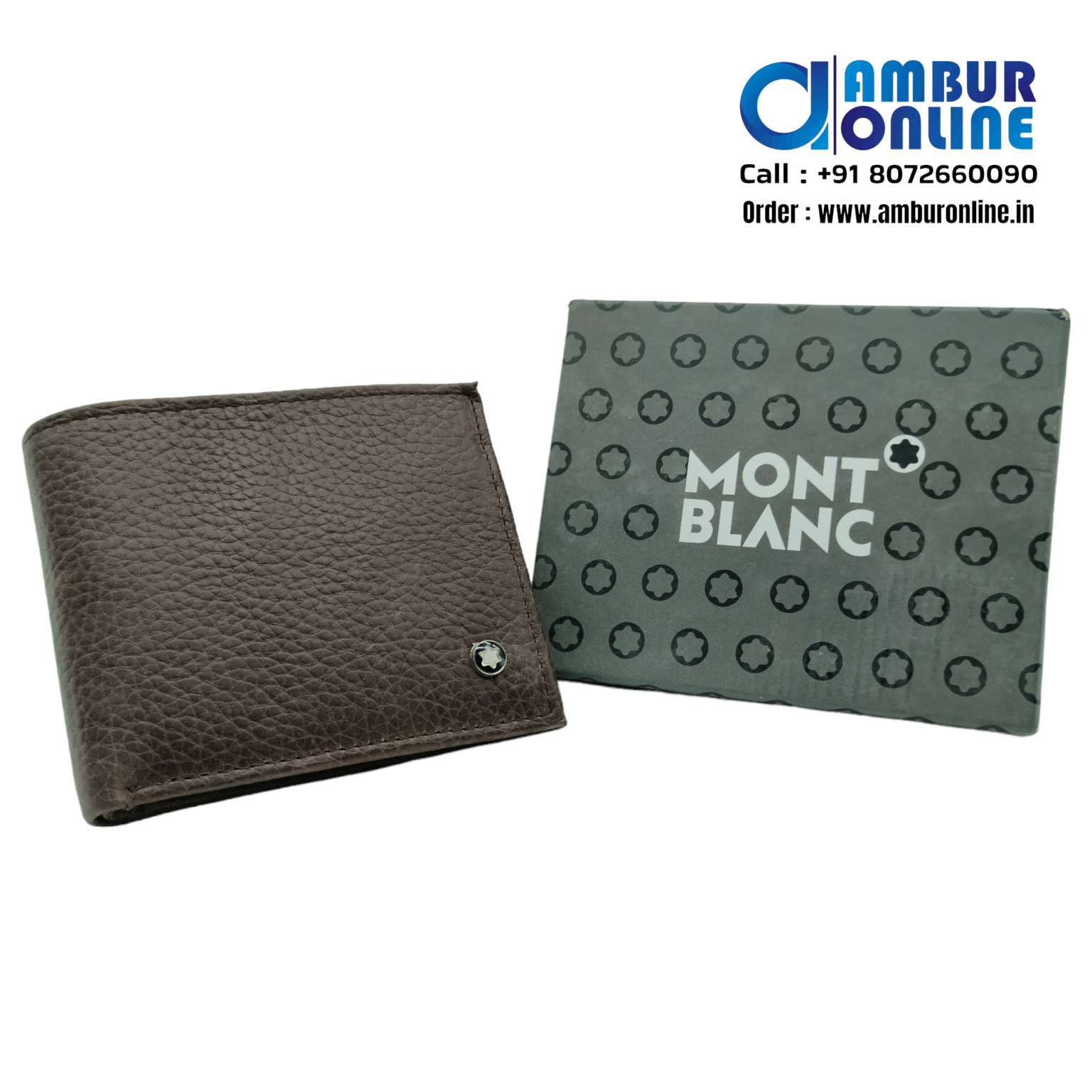 Mont Blanc Wallets for men Genuine leather Ambur Online Leathers